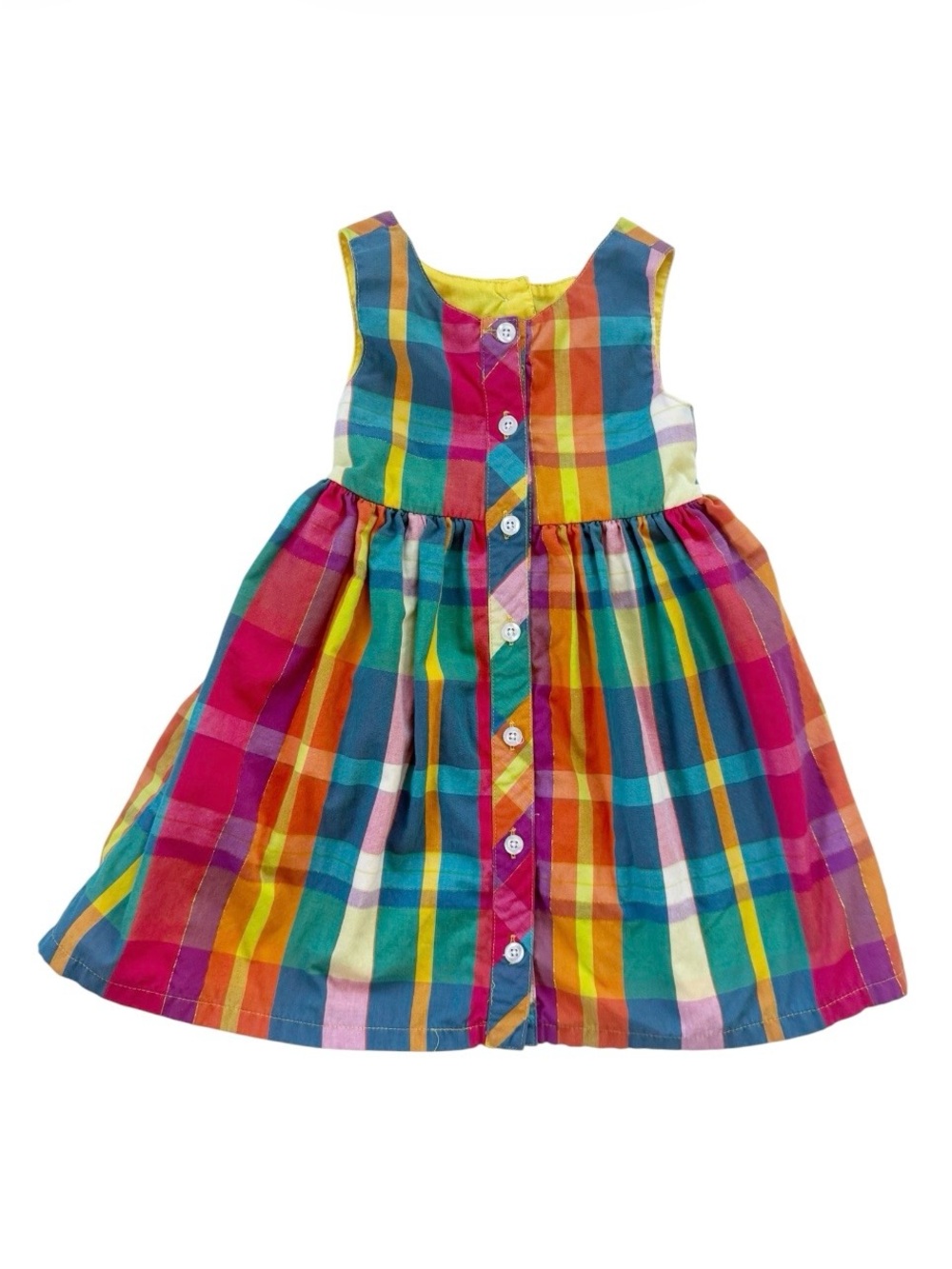 Penelope Mack Plaid Pinafore Dress 2T